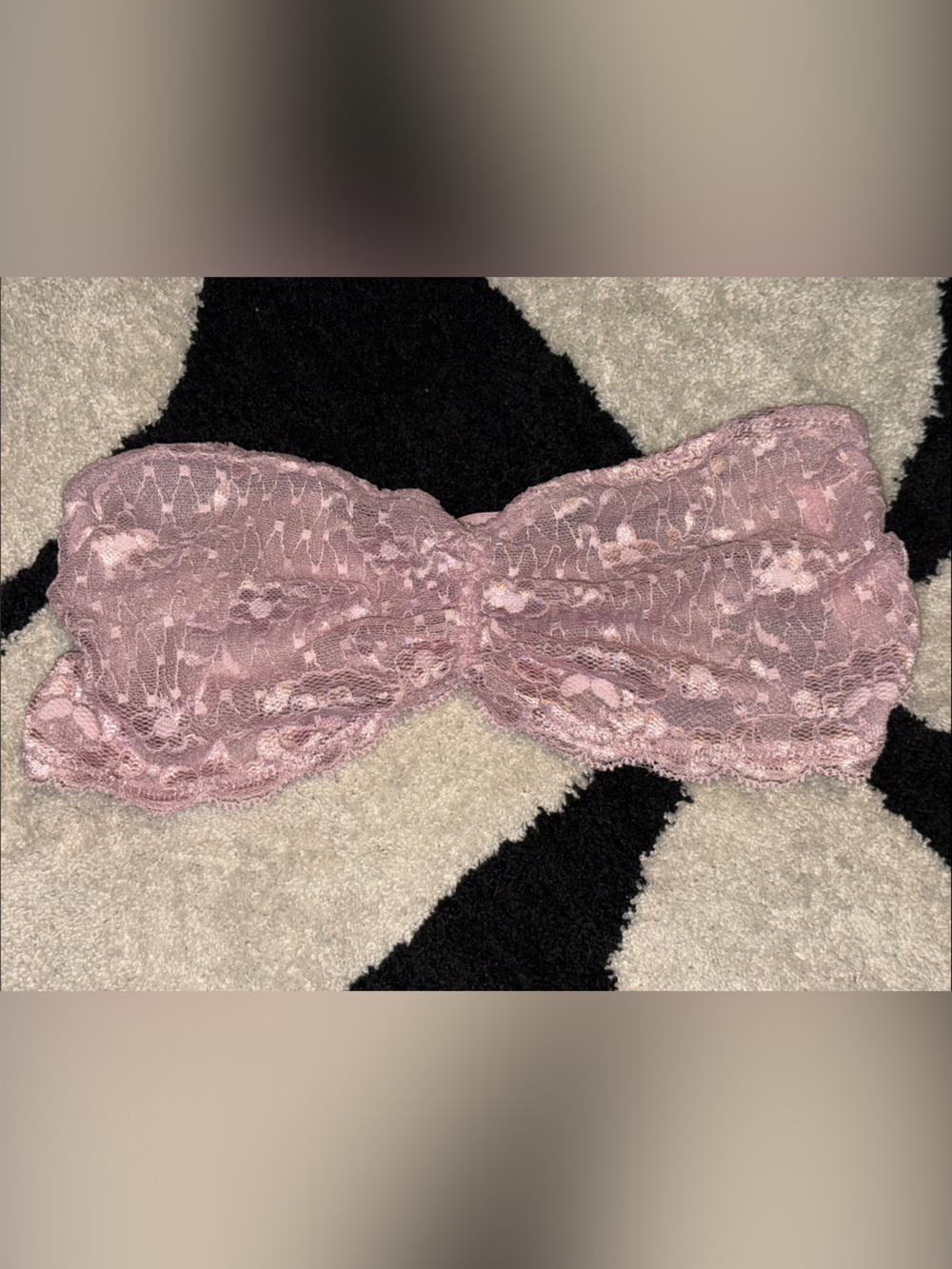 Free people Strapless Lace Bandeau in Dusty Rose size small
